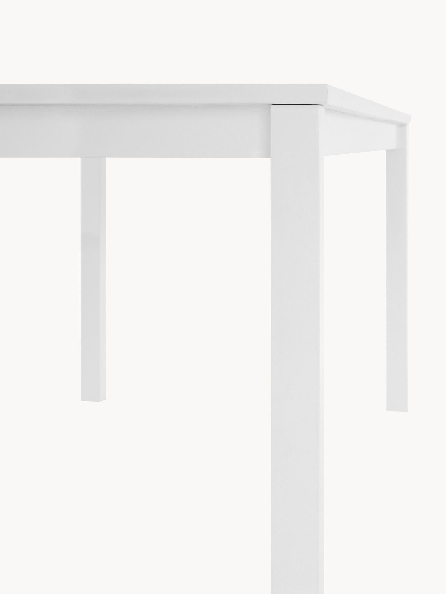 Aialaud - söögilaud valge "Rosenborg", teak puidust 165 x 80 cm - Home Outlet Estonia