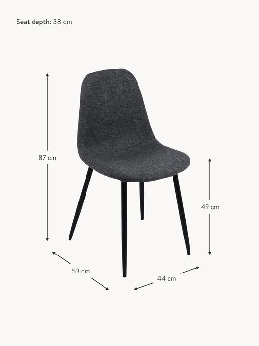 Söögitool Westwing Collection Karla polsterdatud toolid, 2 tükki komplekt - Home Outlet Estonia